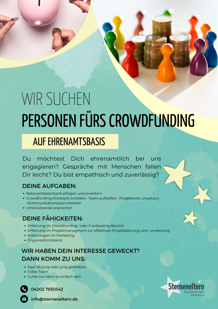 Personen fürs Crowdfunding auf Ehrenamtsbasis (m/w/d)